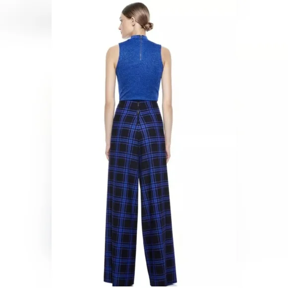 Alice + olivia Rosalina Metallic Turtleneck Tank Top SIZE SMALL - Picture 7 of 10